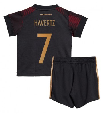 Lacne Dětský Futbalové dres Nemecko Kai Havertz #7 MS 2022 Krátky Rukáv - Preč (+ trenírky)
